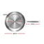 5-Star Chef 30cm Stainless Steel Frying Pan Uncoated Frypan with Tri-Ply Body Silver