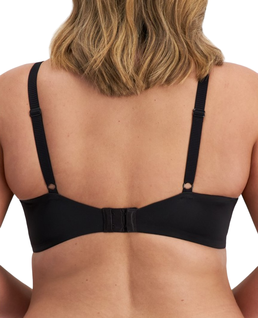 5 x Be By Berlei Womens Full Coverage Black T-Shirt Fuller Cup Bra