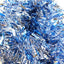 5 x Christmas Tinsel Thick 2-Tone Xmas Garland Tree Decorations - Blue/Silver