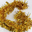 5 x Christmas Tinsel Thin Xmas Garland Tree Decorations - Gold