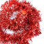 5 x Christmas Tinsel Thin Xmas Garland Tree Decorations - Red