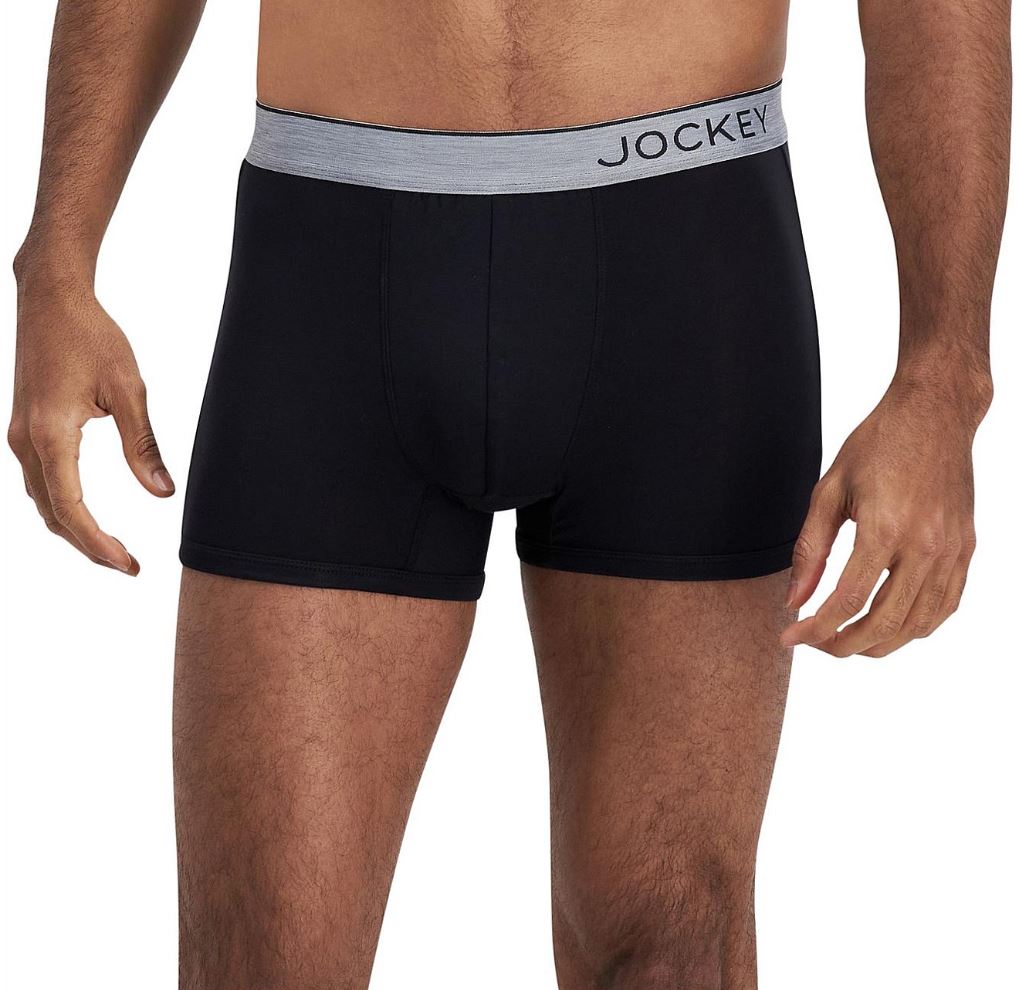 5 x Jockey Super Soft Modal Trunks Underwear Black Undies