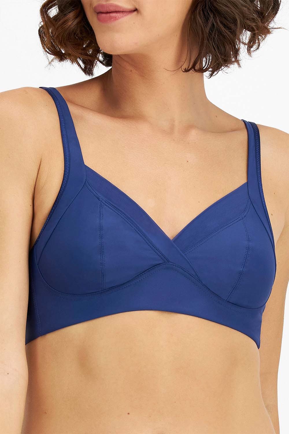 5 x Playtex Non Contour Wirefree Navy Bra Ywvf