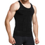 5 x Slimming Tank Top Mens Body Shaper Compression Vest Top Singlet Black