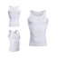 5 x Slimming Tank Top Mens Body Shaper Compression Vest Top Singlet White