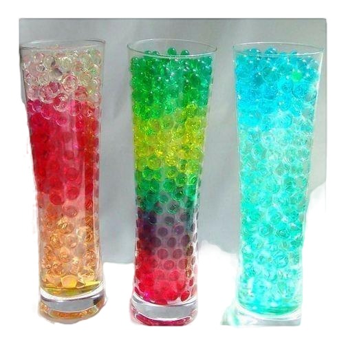 50 Pack X Crystal Soil Water Beads Jelly Ball Vase Filler Home Wedding