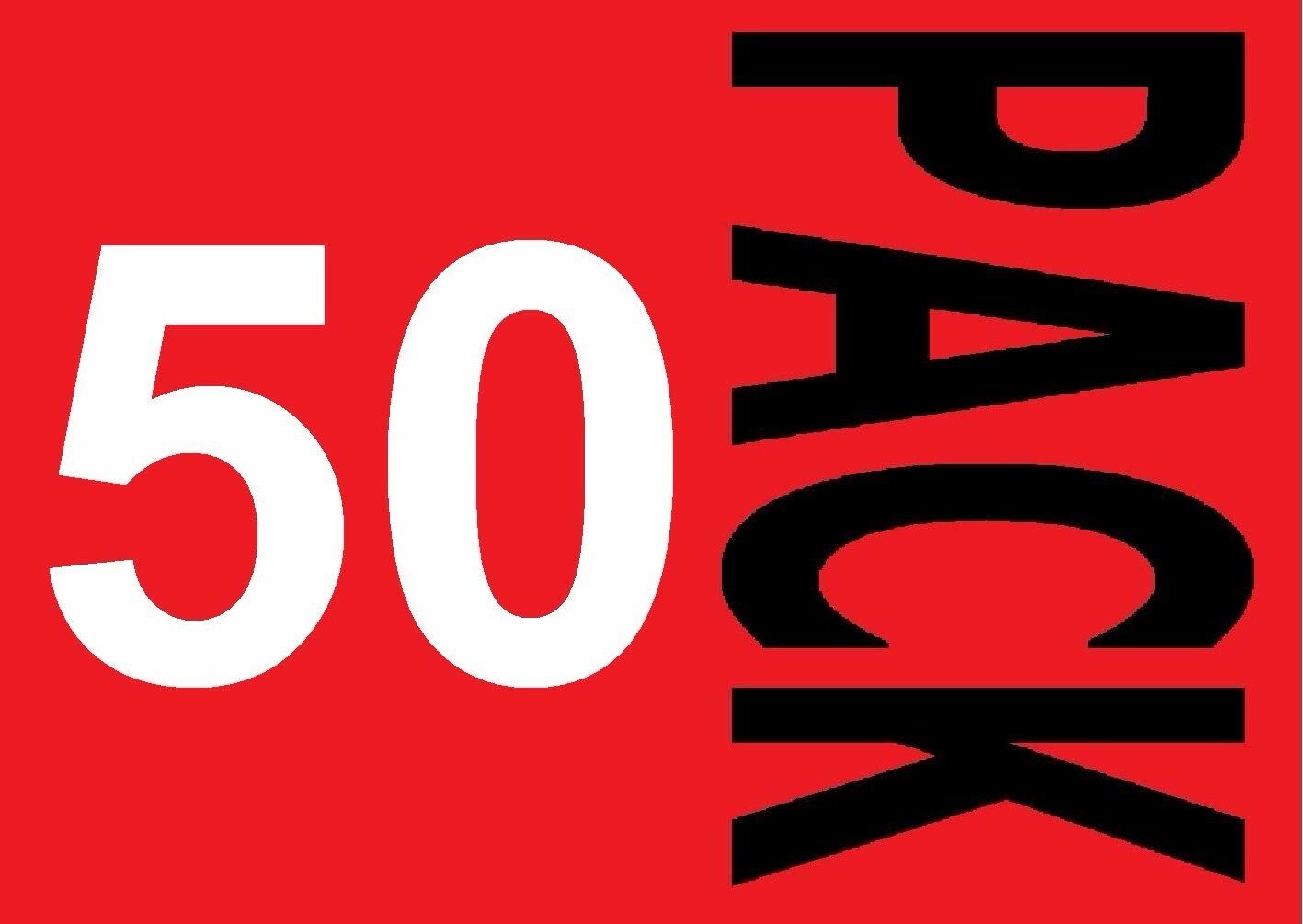 50 Pack X Professional Thick Straight Long Nail File Files Home Beauty Salon