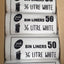 50 Pcs X 36L White Tidy Garbage Bin Liners Bags