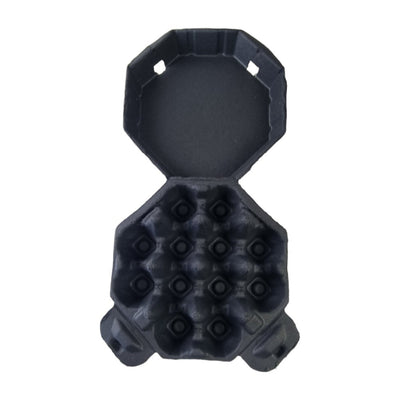 50 X Black Octagon Full Dozen Carton 12-Egg Recyclable Egg Cartons