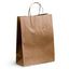 50 X Brown Twisted Handle Kraft Paper Bags Size Small