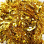 50 X Christmas Tinsel Thick 2-Tone Xmas Garland Tree Decorations - Gold/Gold