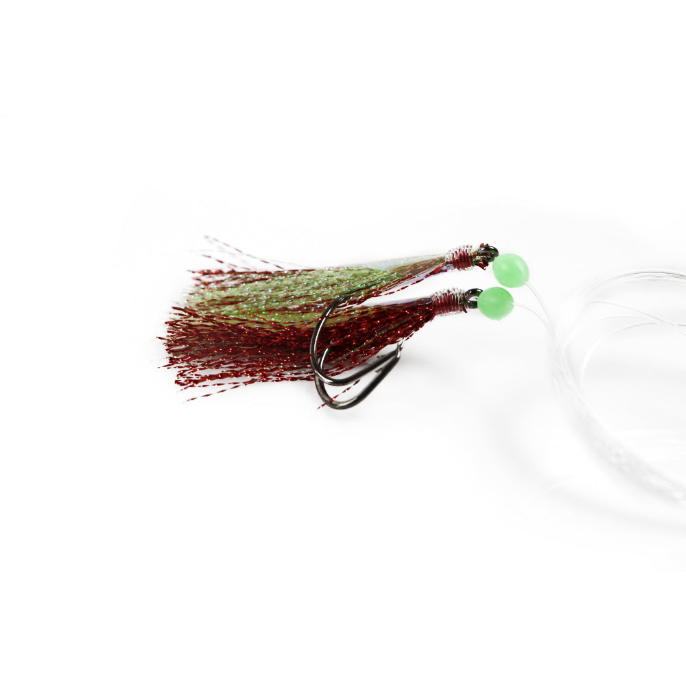 50 X Snapper Rigs Flasher Rig Bottom Reef Fishing Hook Lure Paternoster
