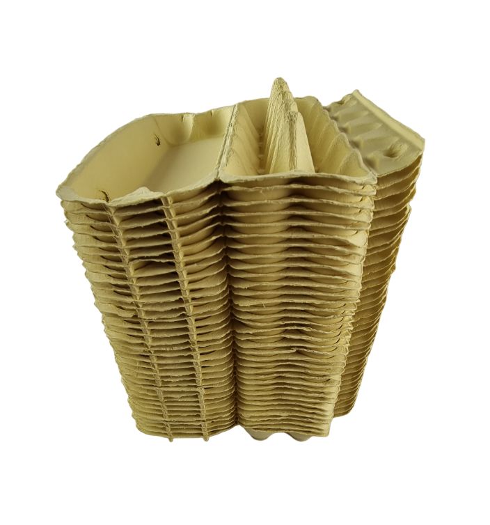 50 X Yellow Full Dozen Carton 12-Egg Recyclable Egg Cartons