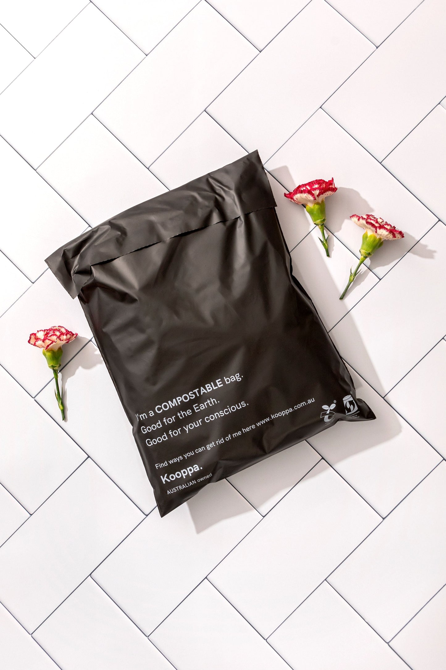500 X Black Biodegradable Large Mailer 340X440mm Compostable Bag Satchels