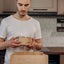 500 X Brown Kraft Paper Food Bowls And Lids 750Ml