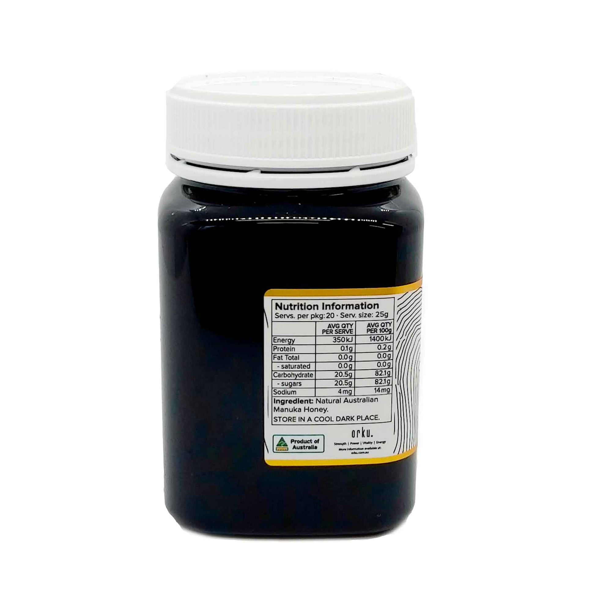 500g MGO 100+ Australian Manuka Honey - 100% Raw Natural Pure Jelly Bush