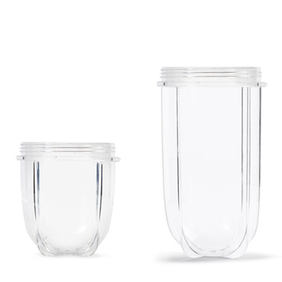 500ml Tall Cup + Short Cup Replacement Compatible with Magic Bullet Cross Blade