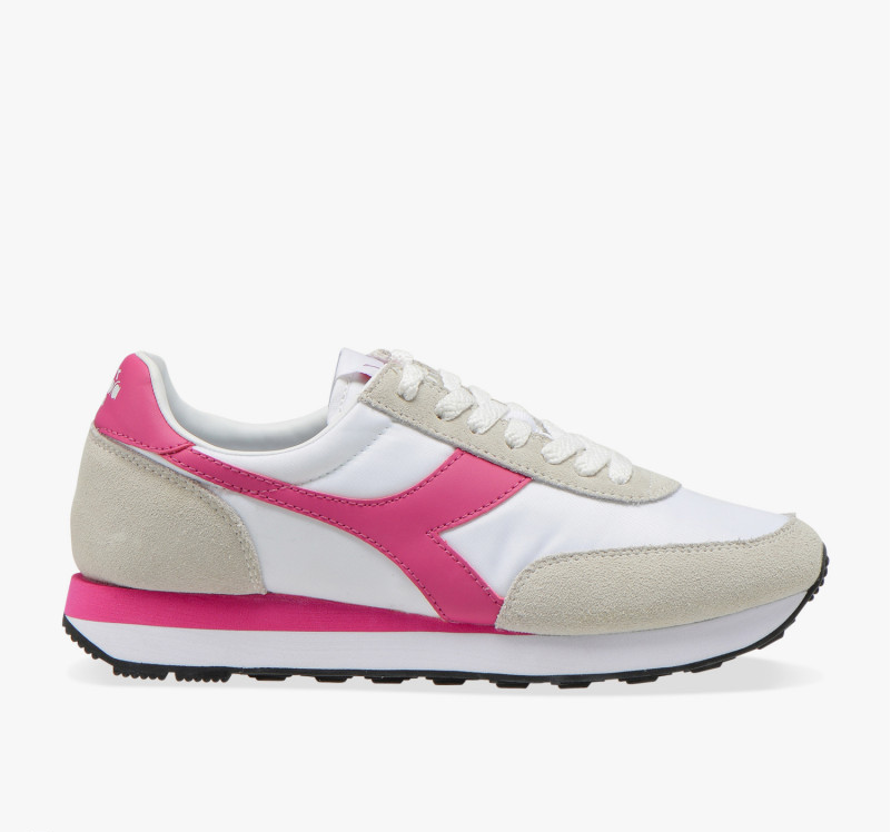 Womens Diadora Heritage Koala Casual Walking Sneakers Shoes White/Azalea