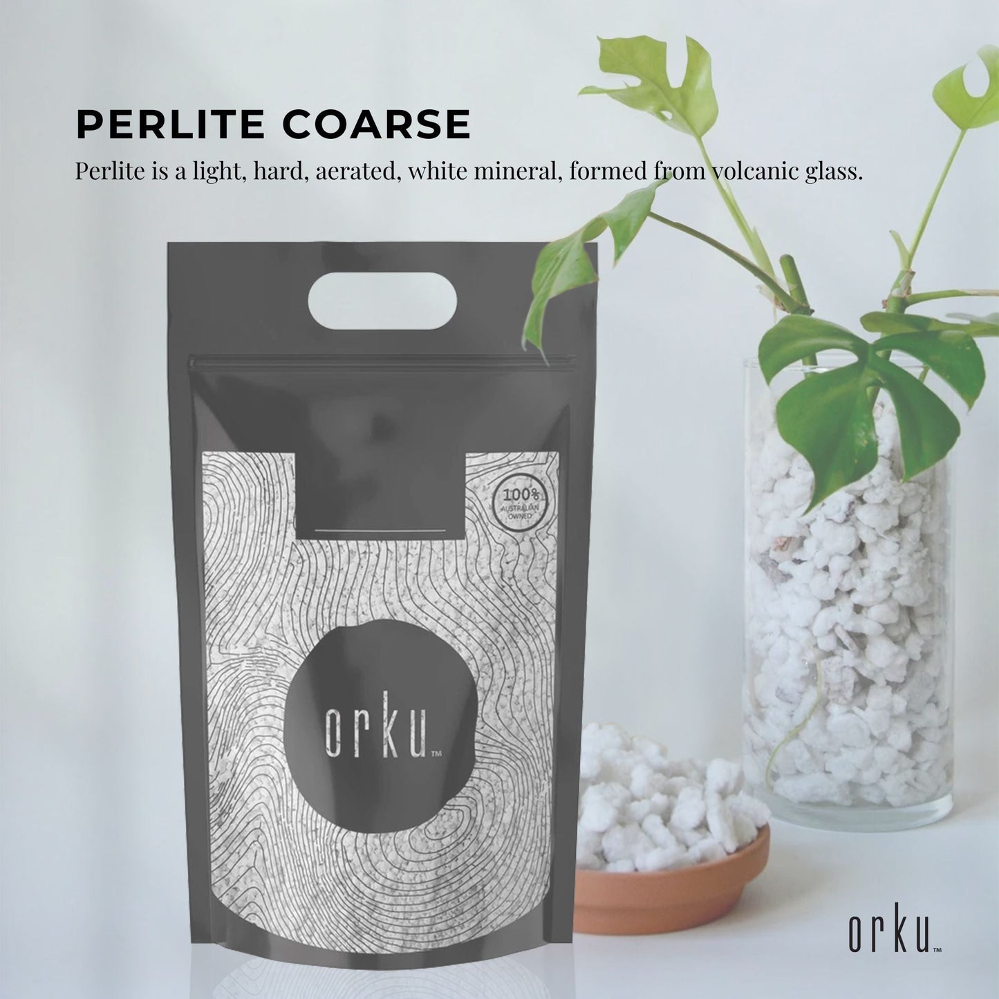 50L Perlite Coarse Premium Soil Expanded Medium Plants Hydroponics
