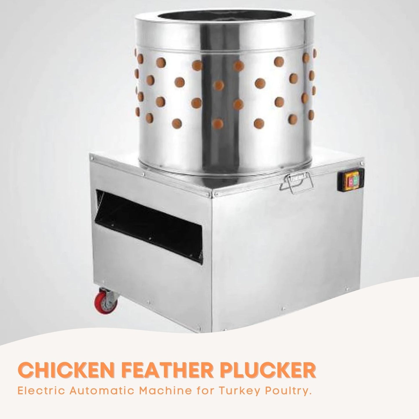 50cm Chicken Feather Plucker - Electric Automatic Machine For Turkey Poultry