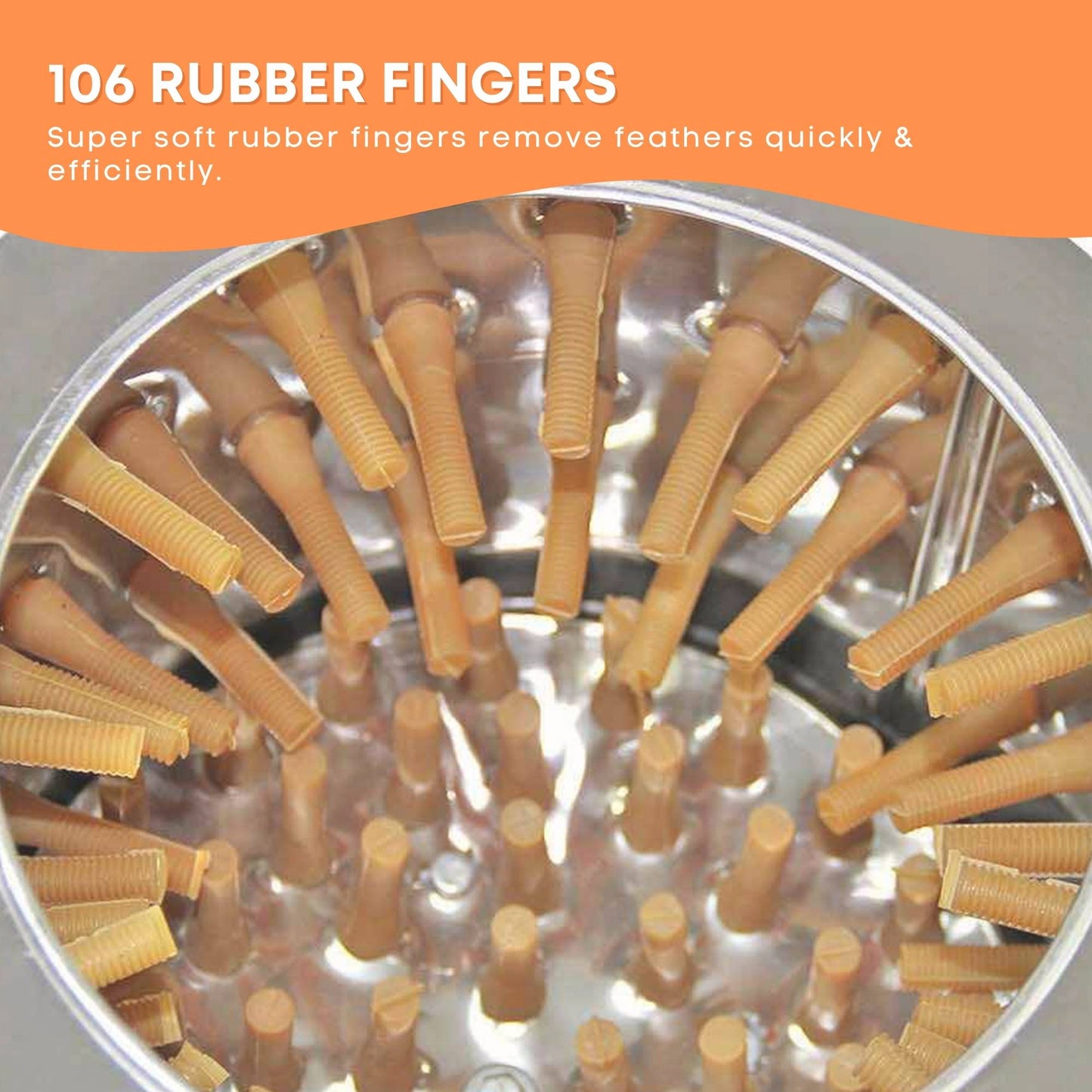 50cm Chicken Feather Plucker Electric Automatic Machine - Poultry Turkey