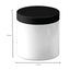 50x 600g Plastic Cosmetic Jar + Lids - Empty White Cream Container