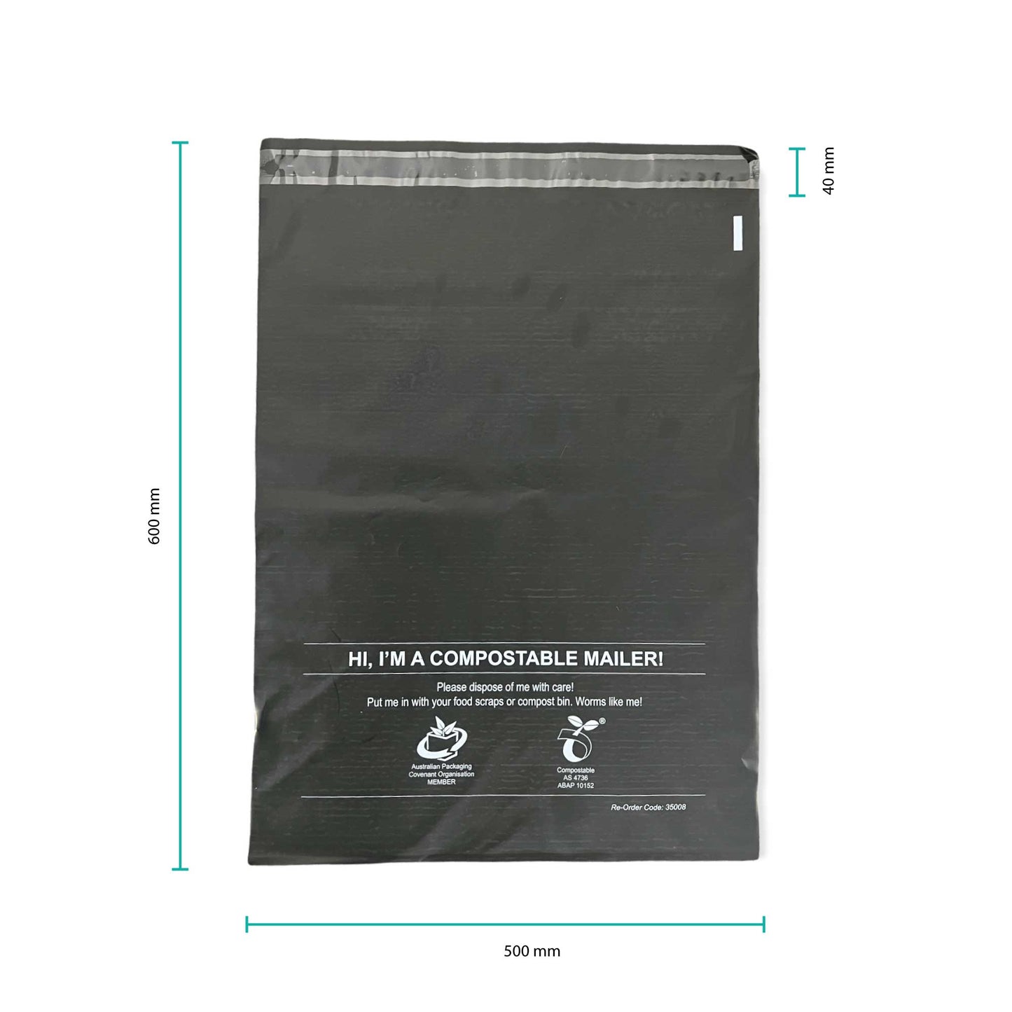 50x Compostable Mailers 500x600mm Biodegradable Eco Poly Shipping Satchel Bags