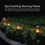 51 LED Bulbs Torch Solar Garden Outdoor Flame Dancing Flickering Light Auto Lamp