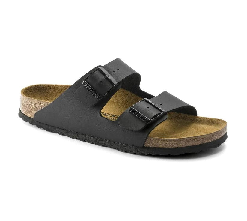 Womens Birkenstock Arizona Birko-Flor Black Slip On Sandals