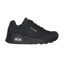 Mens Skechers Uno - Stand On Air Black/Black Sneaker Shoes