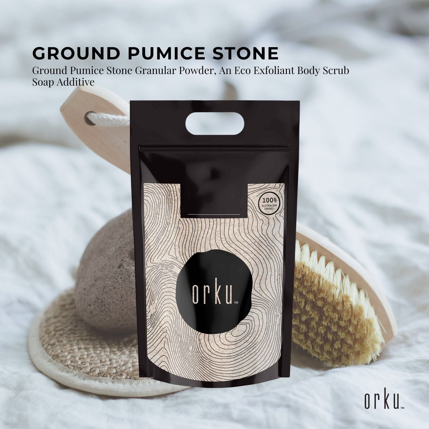 5Kg Ground Pumice Stone Granular Powder Eco Exfoliant Body Scrub Soap Additive