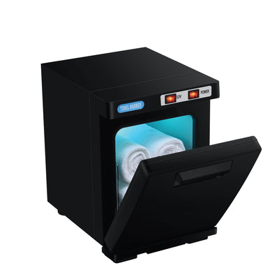 5L Black Electric Hand Towel Warmer Mini UV Steriliser Cabinet Hot Heater Sanitiser