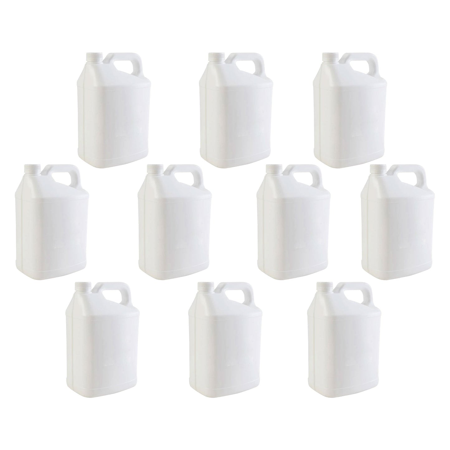 5L White HDPE Plastic Bottles + Tamper Tel Caps - Dangerous Goods Jerry Can