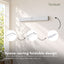 Tatibah 1x Wall Mounted Washing Line - Foldable 5m Clothes Drying Rack