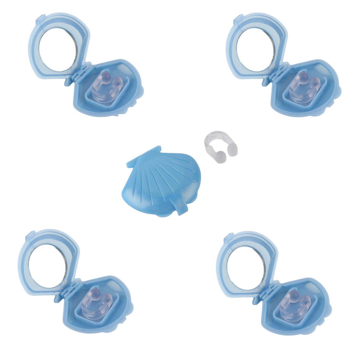 5x Anti Snoring Aid Nose Clips - Silicone Sleeping and Breathing Device