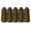 5x Brown Sewing Overlocker Thread - 2000m Hemline Polyester Overlocking Spools