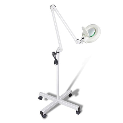 5x Magnifying Lamp Fluorescent Salon Light Glass Beauty Floor Stand Magnifier