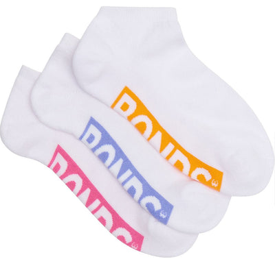 6 Pairs X Bonds Womens Cushioned Logo Low Cut Socks White 09K