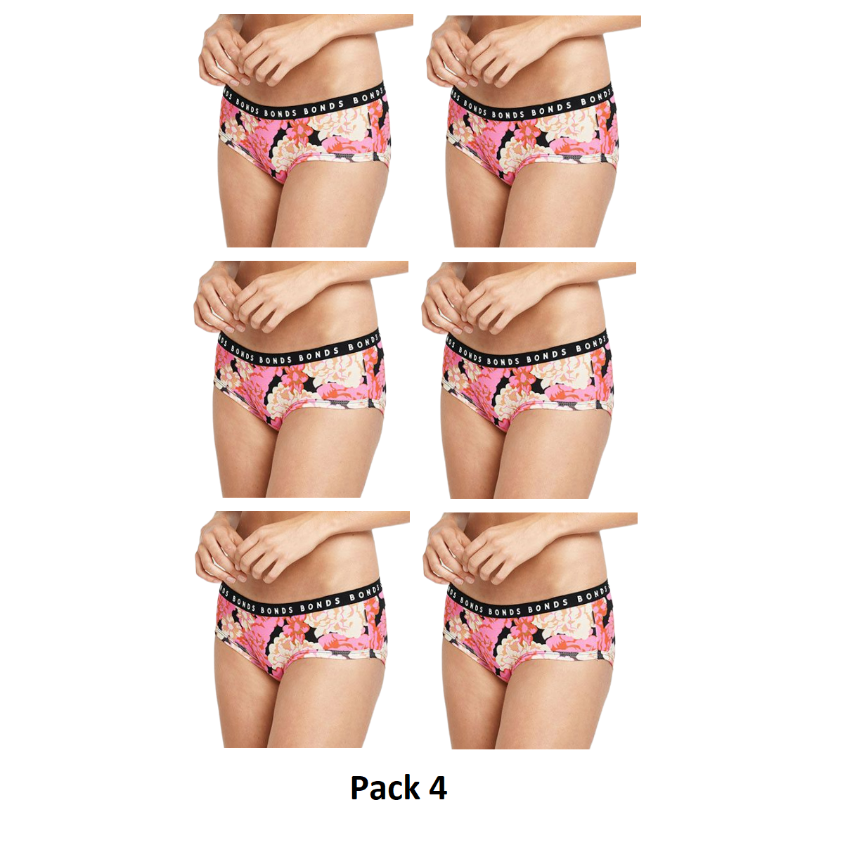 6 x Bonds Womens Hipster Boyleg Briefs Ladies Underwear