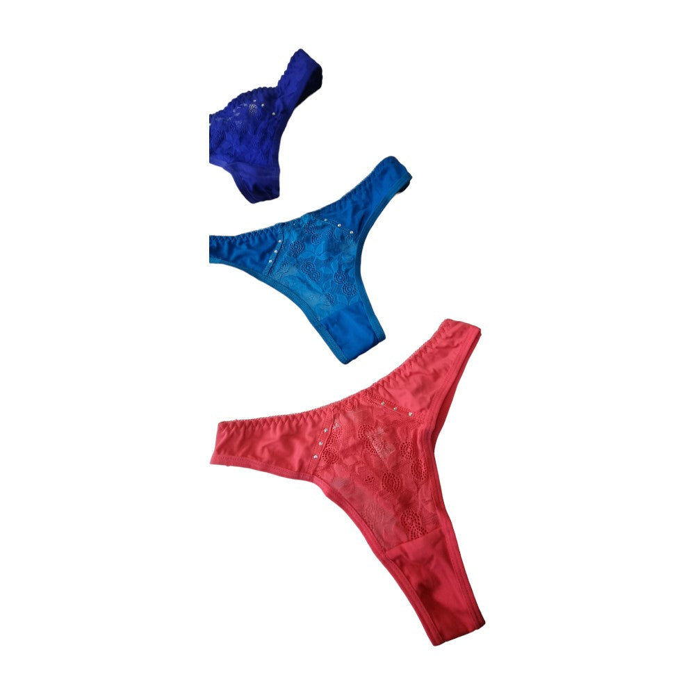 6 x Womens Assorted Gstrings Gstring Underwear Undies - Size Extra Small