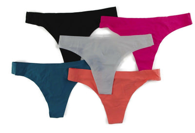 6 x Womens Seam Free Nylon Gstring Underwear Brief Cheeky Sexy Panties No Show