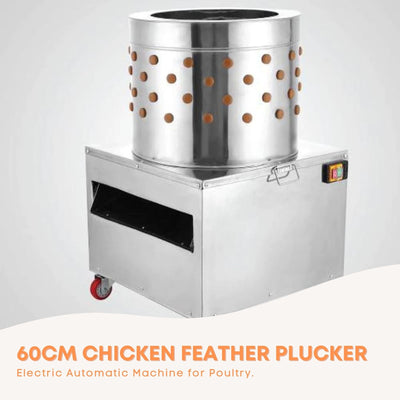 60cm Chicken Feather Plucker Machine Electric Automatic Turkey Poultry Plucking