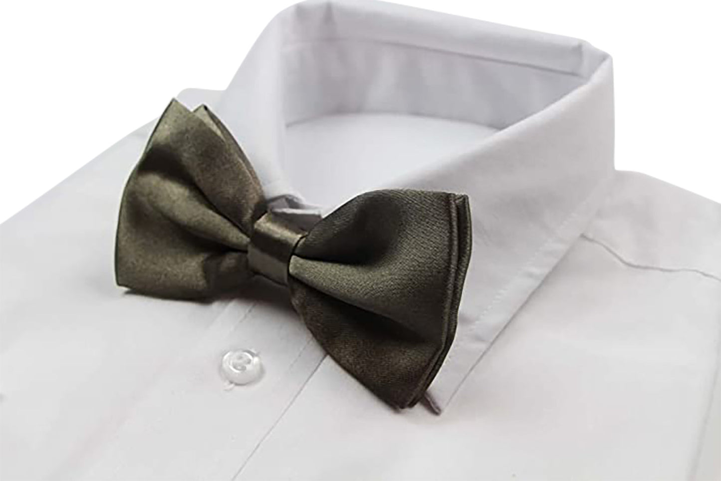 Mens Café Solid Plain Colour Bow Tie