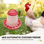 6Kg Automatic Chicken Feeder - Plastic Poultry Chook Hen Feeding Seed Bucket