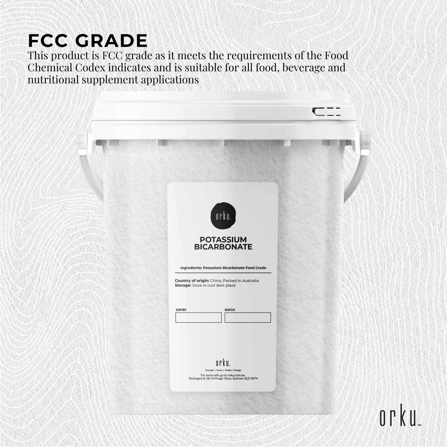 1.3Kg Organic Potassium Bicarbonate Powder Tub Food Grade FCC for Brewing Baking