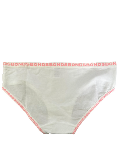 Bonds Girls Underwear Briefs Shorties White Everyday Kids Undies