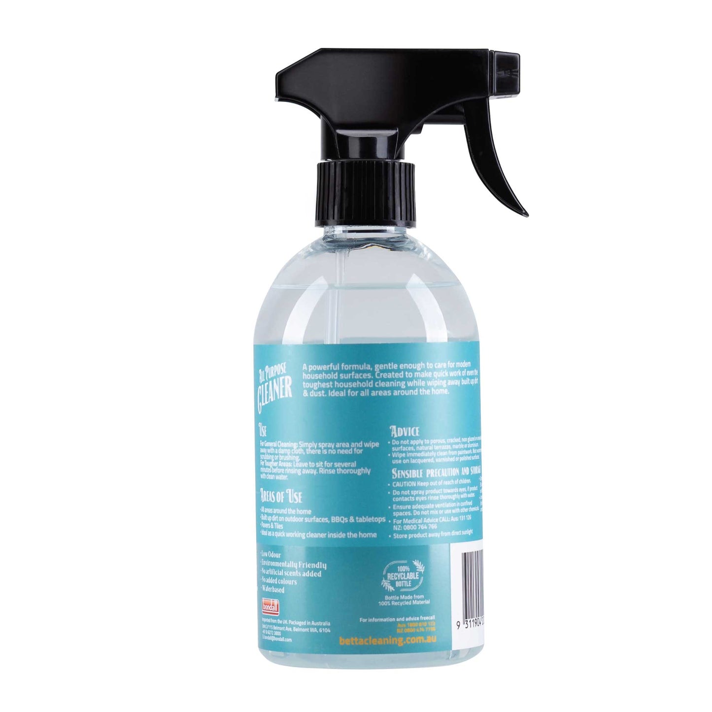 6x 500ml Eco Friendly All Purpose Cleaner Spray 100% Biodegradable Water Based