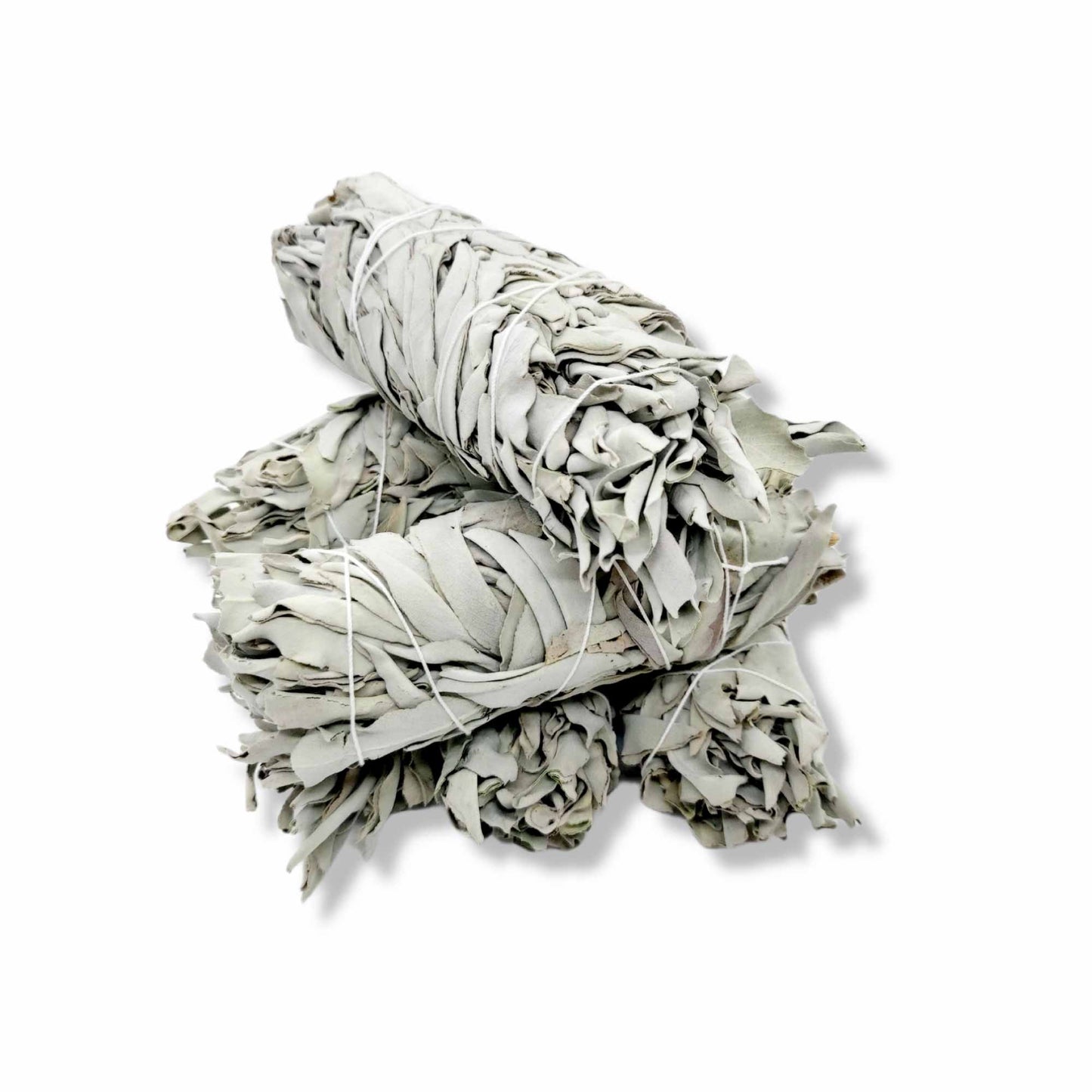 6x Californian White Sage Smudge Sticks Medium 13-15cm Incense Cleansing Bundle