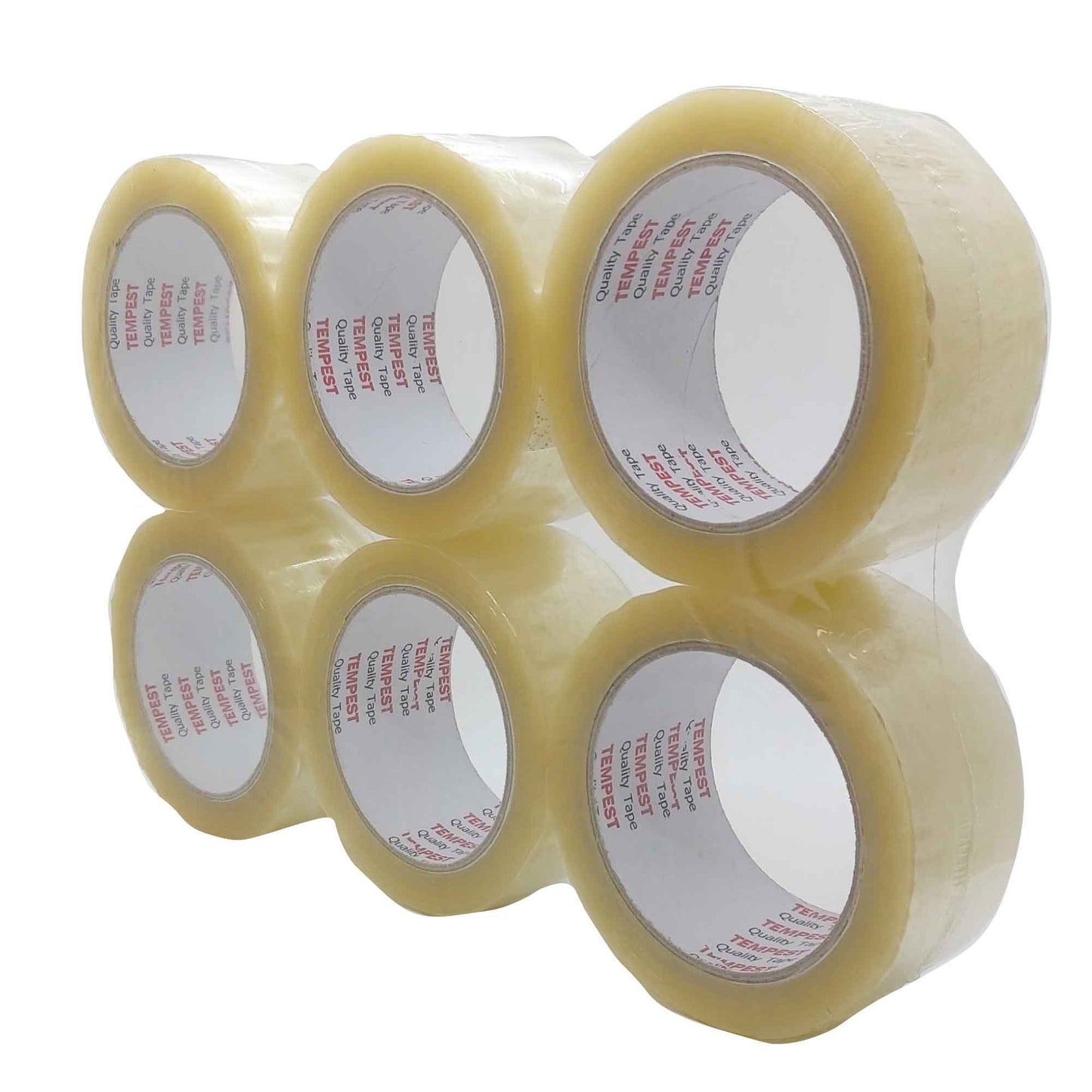 6x Clear Hotmelt Packaging Tape 48mmx75m Heavy Duty Shipping Packing Adhesive