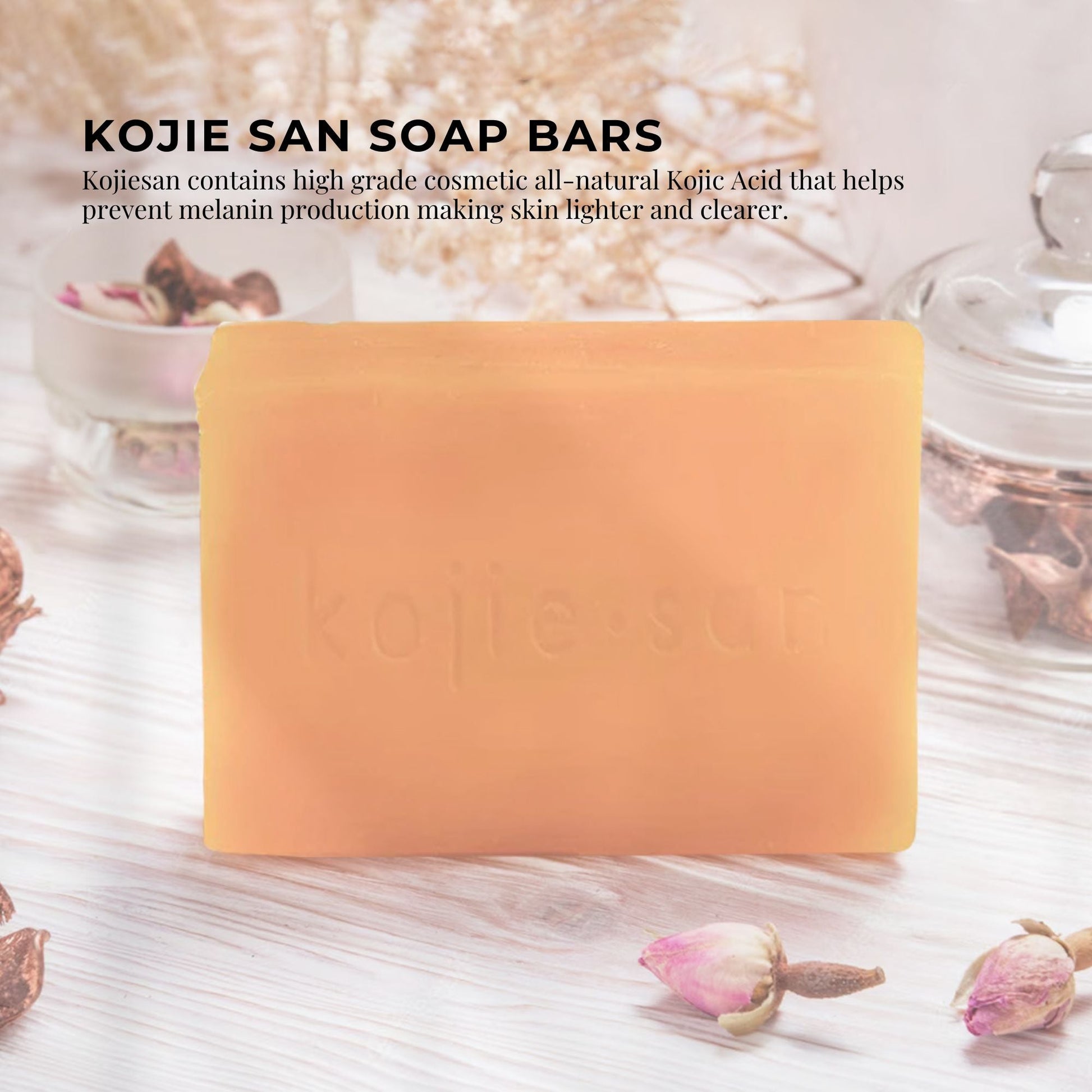 6x Kojie San Soap Bar - 135g Skin Lightening Kojic Acid Natural Original Bars